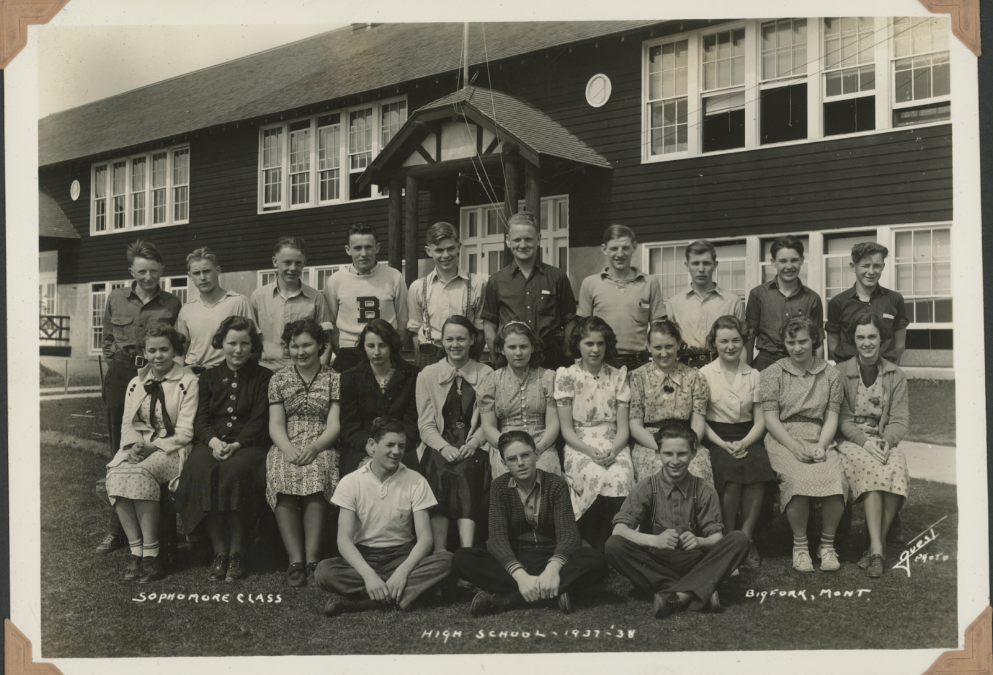 Bigfork High School 1938 - Credit Boerner Collection