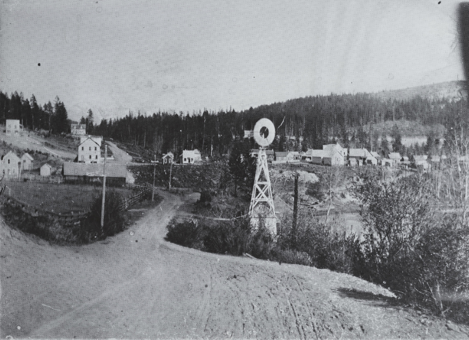 The road into downtown Bigfork circa 1910. Credit - NW Montana History Museum