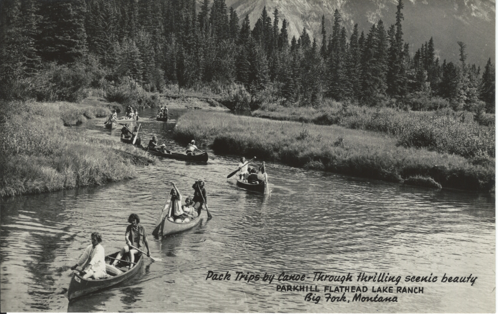 Postcard for Park Hill Ranch in Bigfork – Credit Kellogg Collection