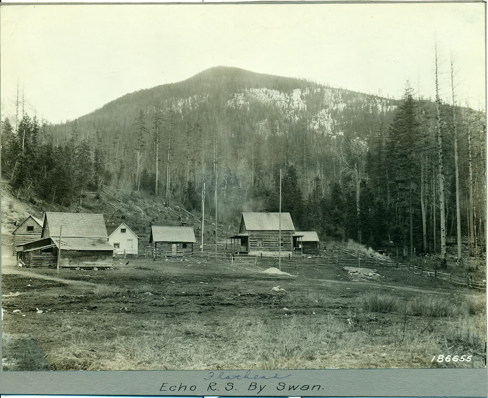 Echo Lake Ranger Station near Bigfork early 1920s - USFS Archives