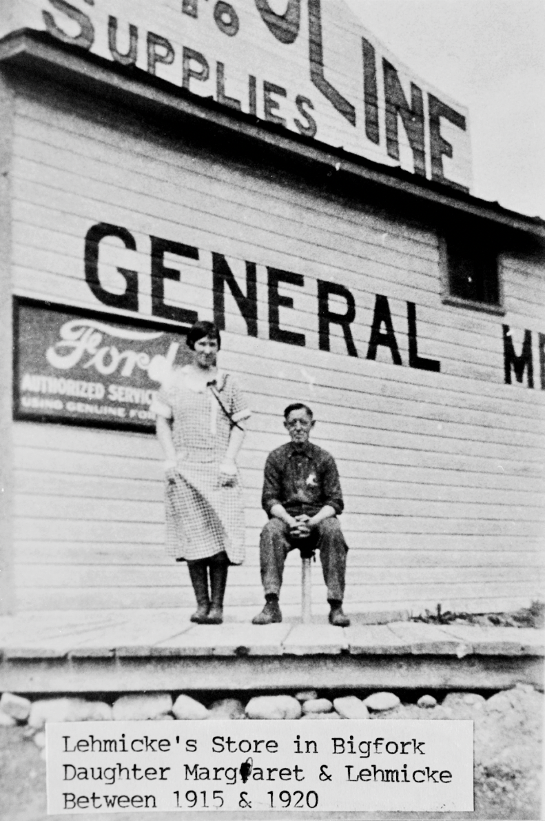 Lehmke's store circa 1920. Credit - Lloyd Fagerland Collection 