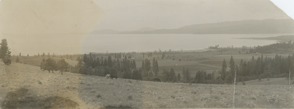 View from hill northwest of Bigfork looking towards the north short. Credit - BACC